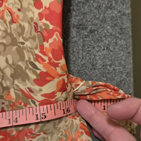 138. Lauren Ralph Lauren Cowl-Neck Floral Dress – Size 12 - Picture 9 of 12